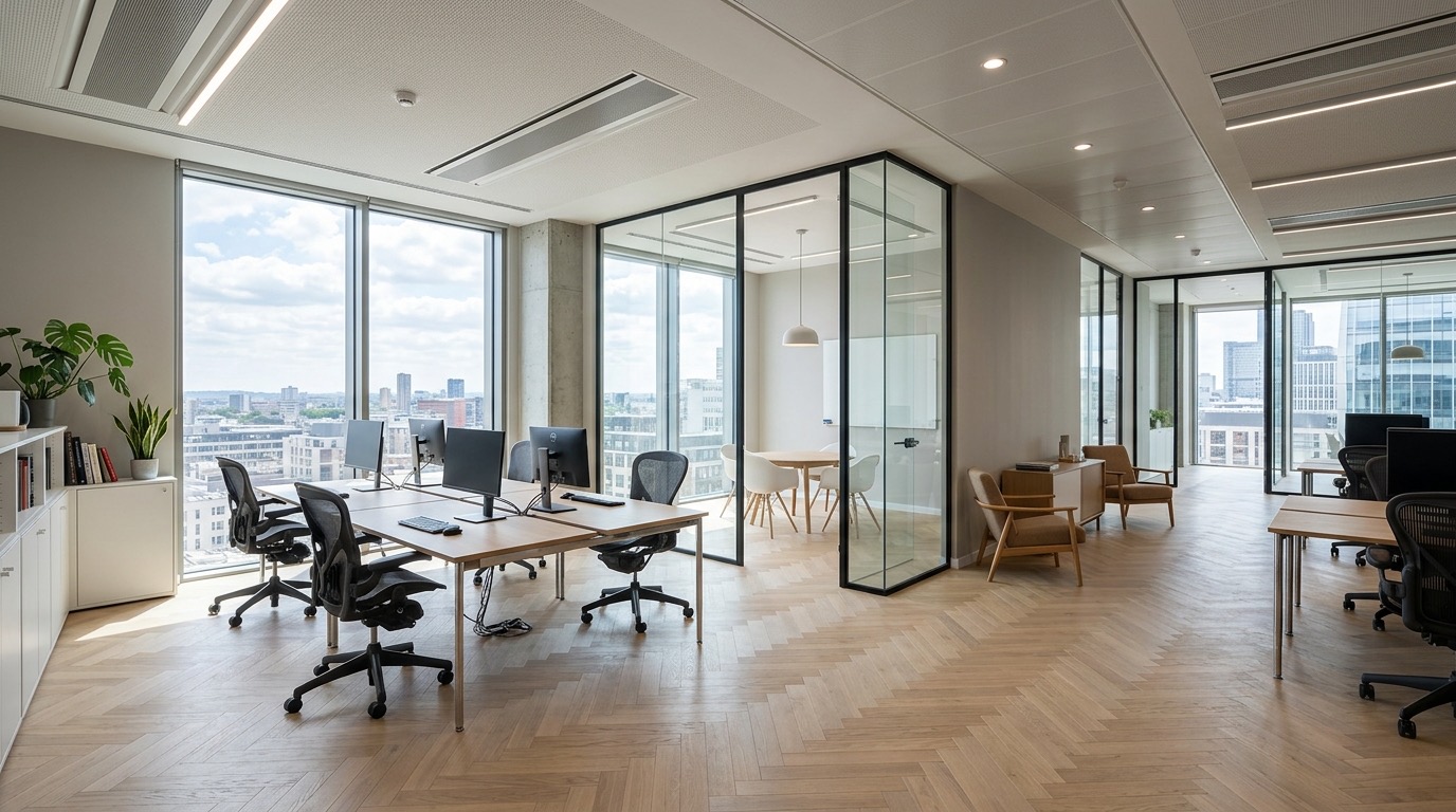 Офис на Бауманской — open-plan со стеклянными перегородками